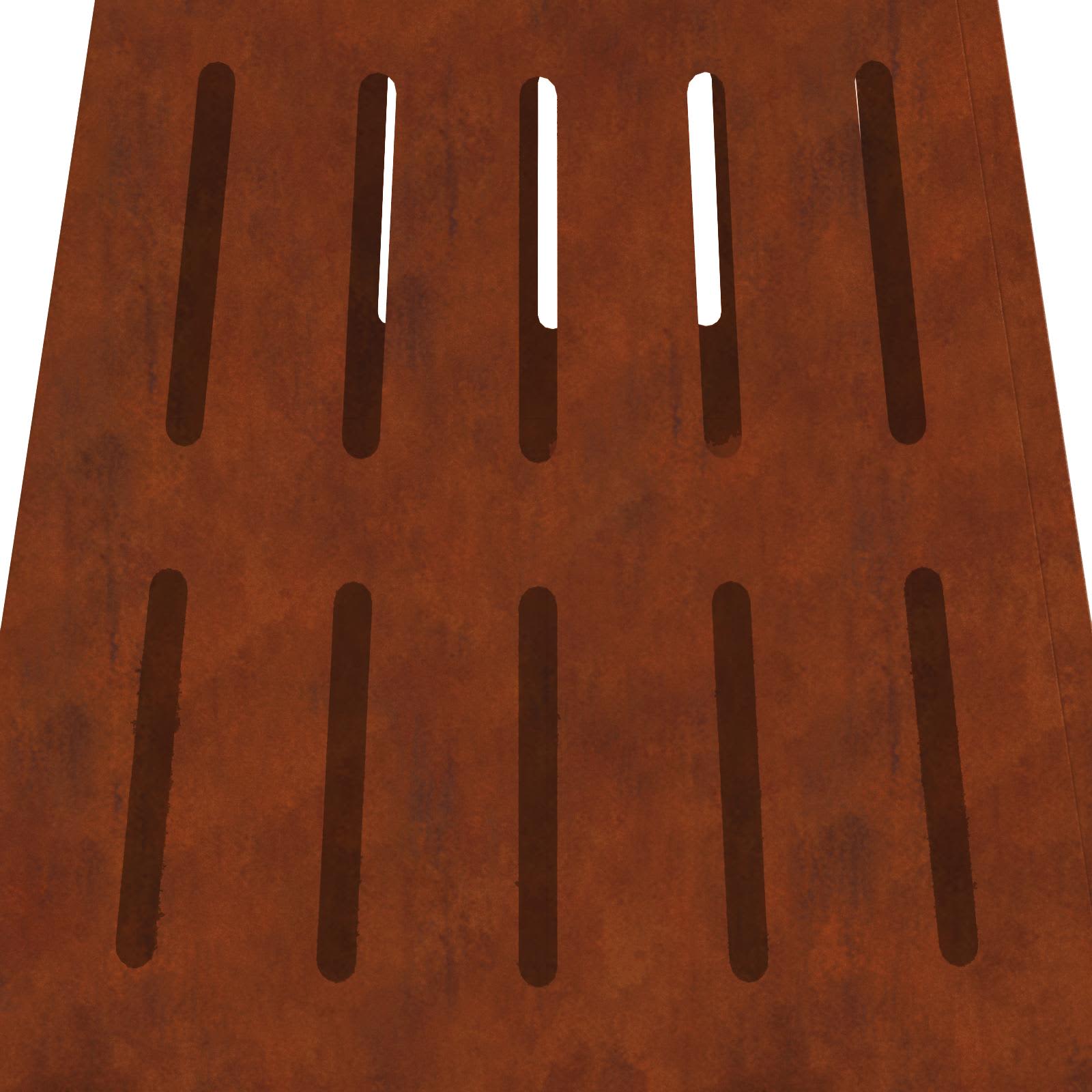 Hoguera Marrón 50 x 50 x 70 cm Acero autopatinable