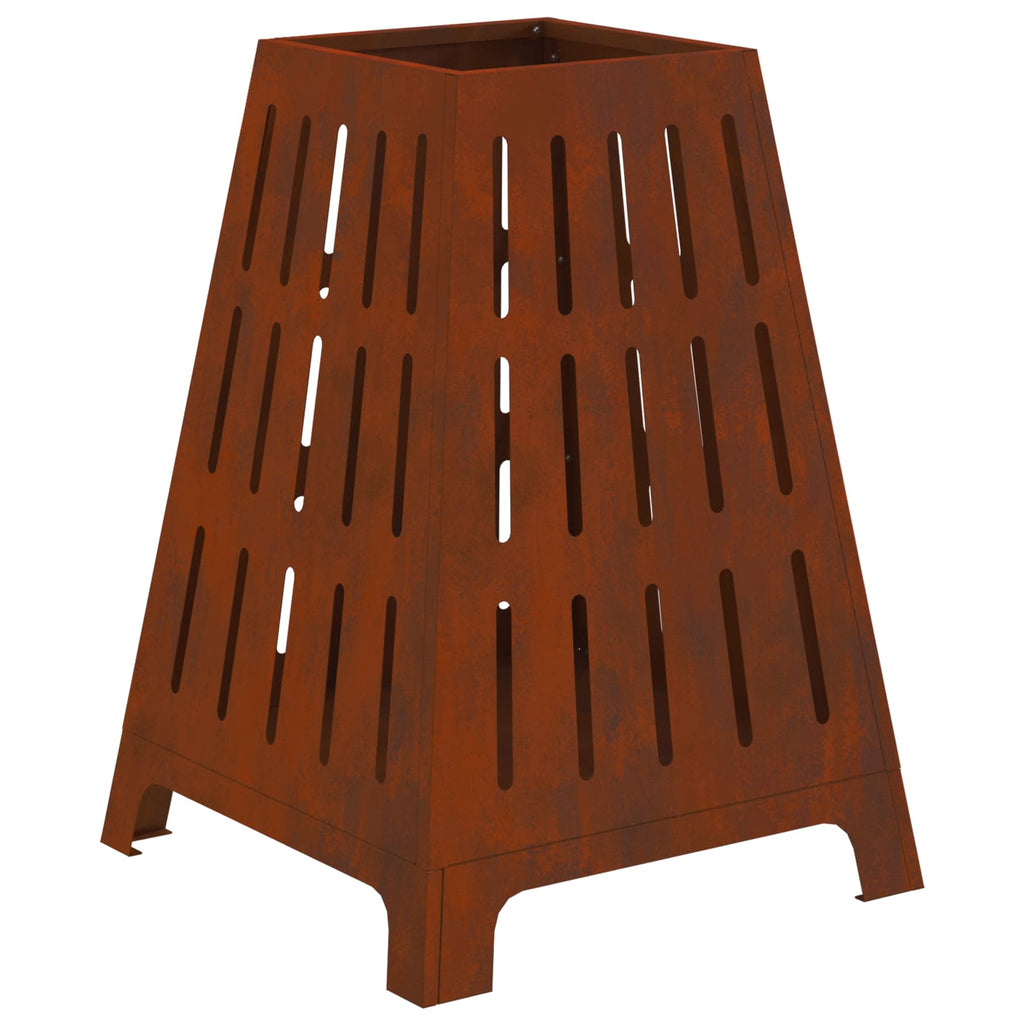 Hoguera Marrón 50 x 50 x 70 cm Acero autopatinable