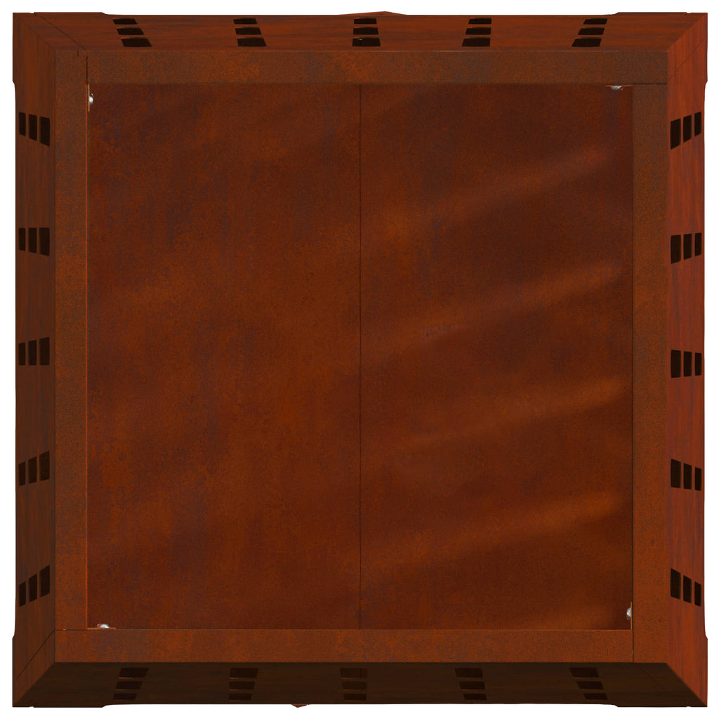 Hoguera Marrón 50 x 50 x 70 cm Acero autopatinable