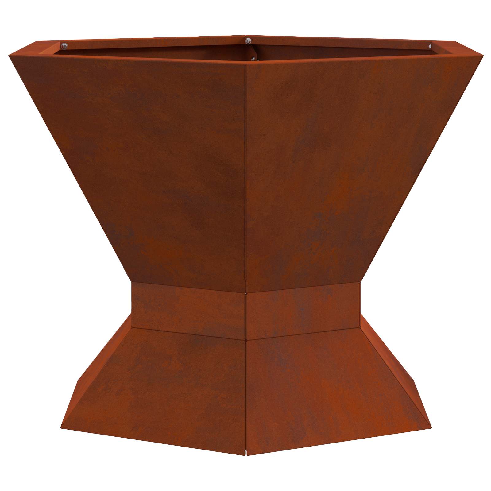 Hoguera Marrón 50 x 50 x 40 cm Acero autopatinable