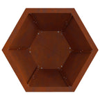 Hoguera Marrón 50 x 50 x 40 cm Acero autopatinable