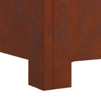 Hoguera Marrón 60 x 60 x 30 cm Acero autopatinable