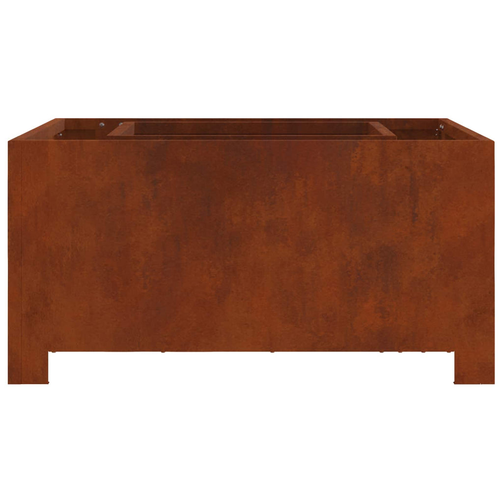 Hoguera Marrón 60 x 60 x 30 cm Acero autopatinable