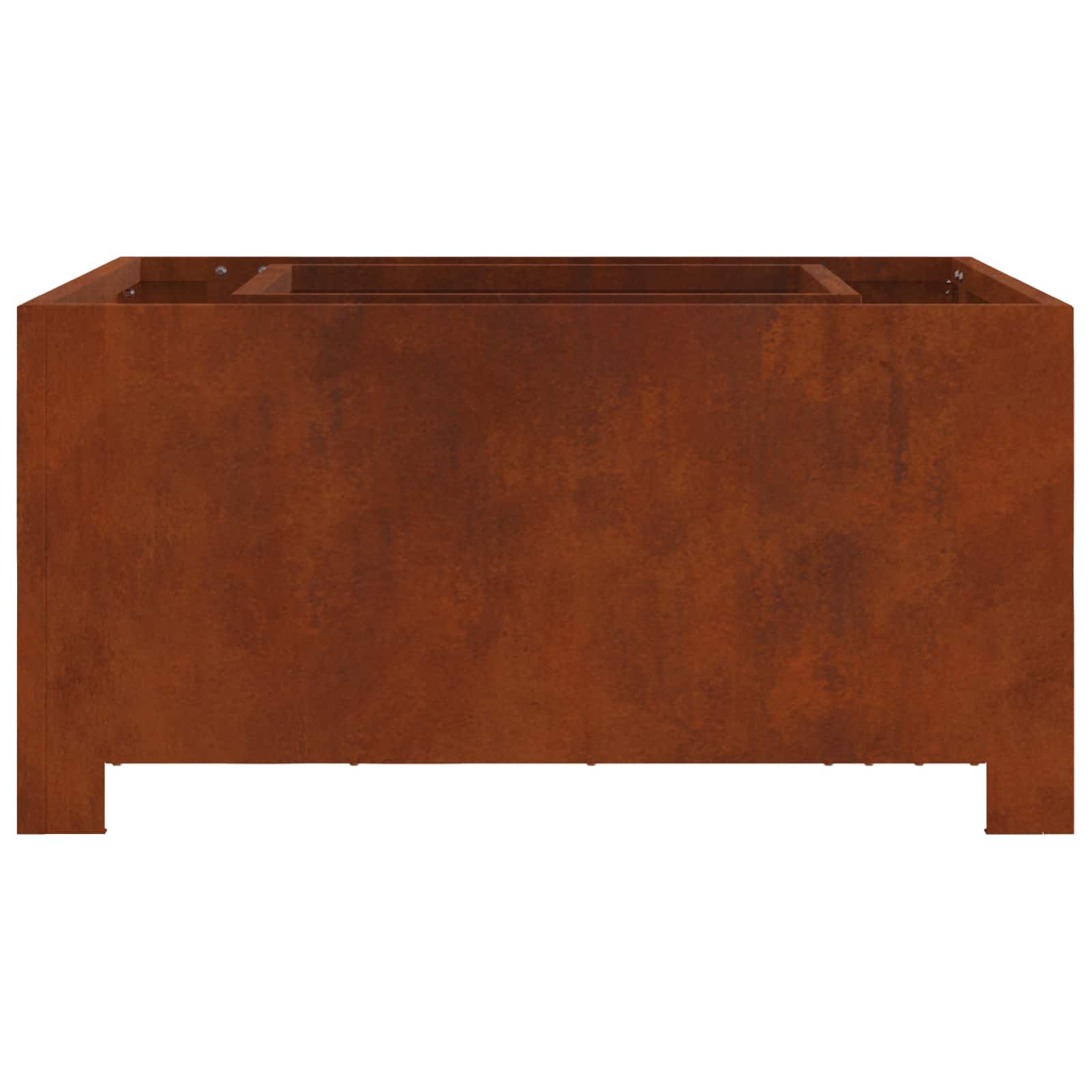 Hoguera Marrón 60 x 60 x 30 cm Acero autopatinable