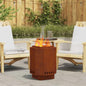 Lareira Sem Fumo Castanha 38 x 38 x 51 cm Aço Corten