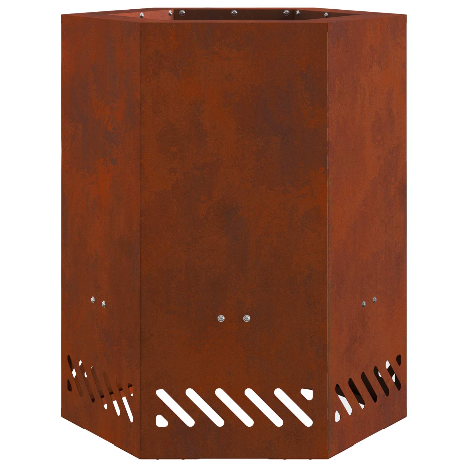 Hoguera Sin Humo Marrón 38 x 38 x 51 cm Acero autopatinable