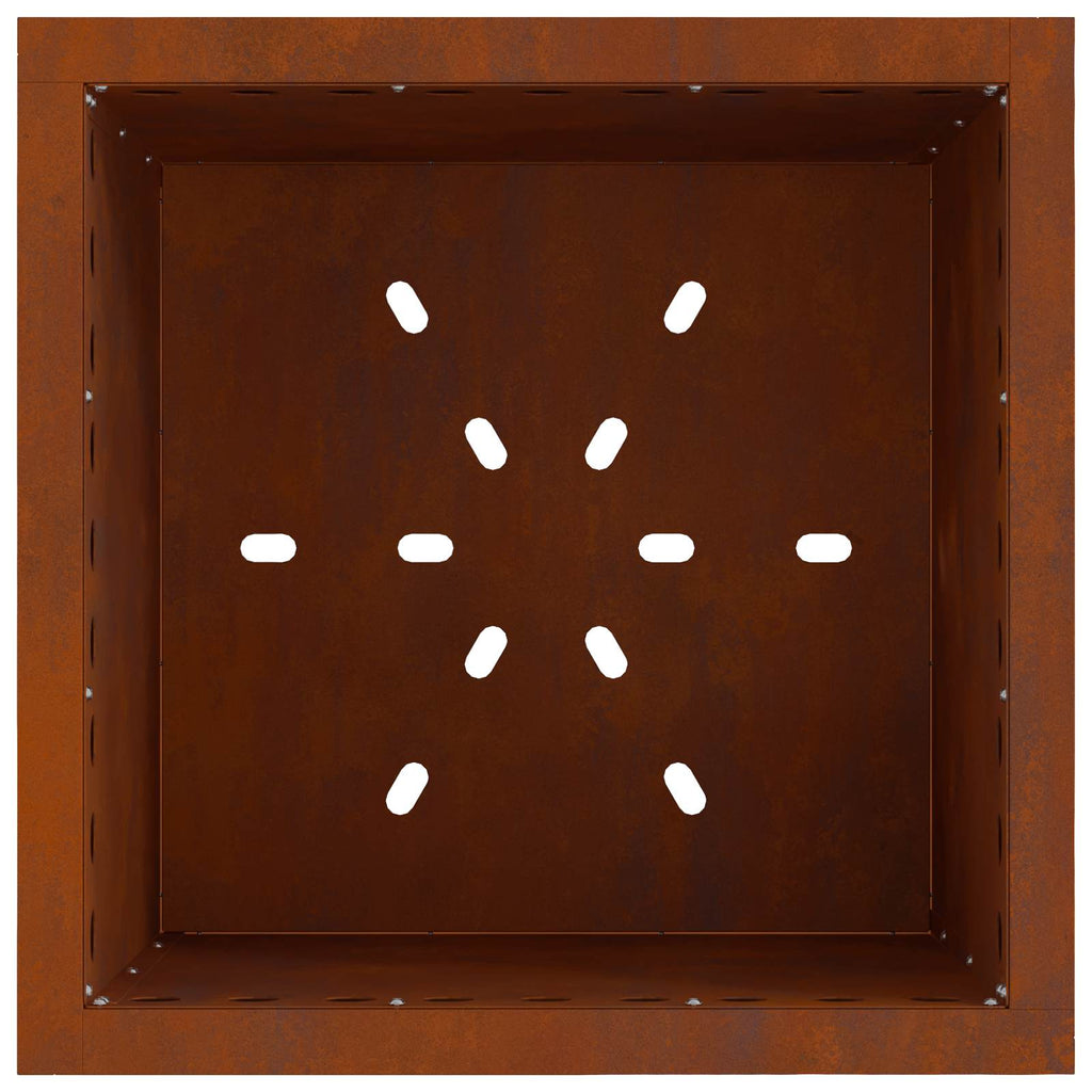 Hoguera Sin Humo Marrón 48 x 48 x 50 cm Acero autopatinable