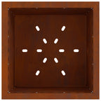 Hoguera Sin Humo Marrón 48 x 48 x 50 cm Acero autopatinable