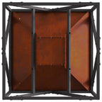 Hoguera Marrón 50 x 50 x 35 cm Acero autopatinable