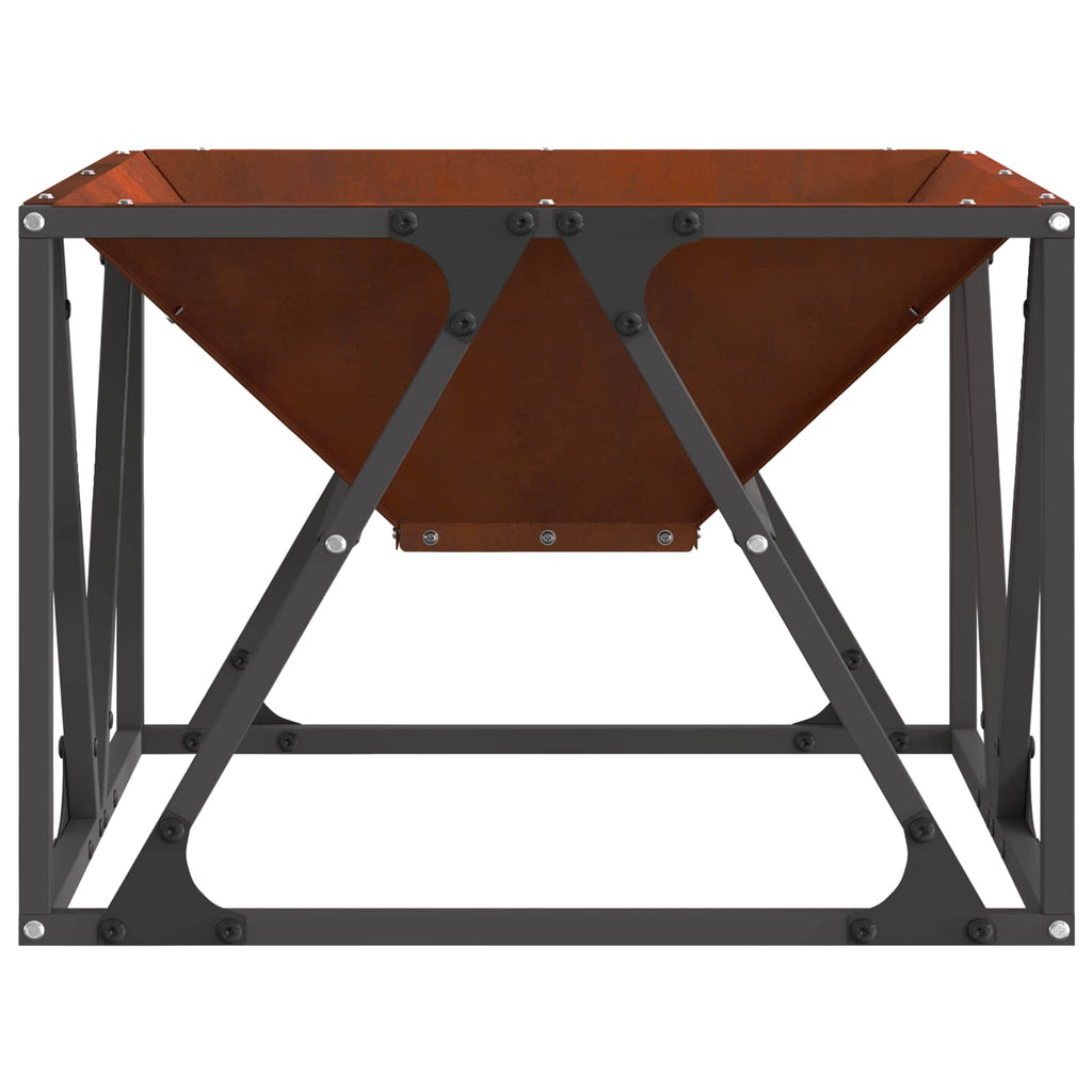 Hoguera Marrón 50 x 50 x 35 cm Acero autopatinable