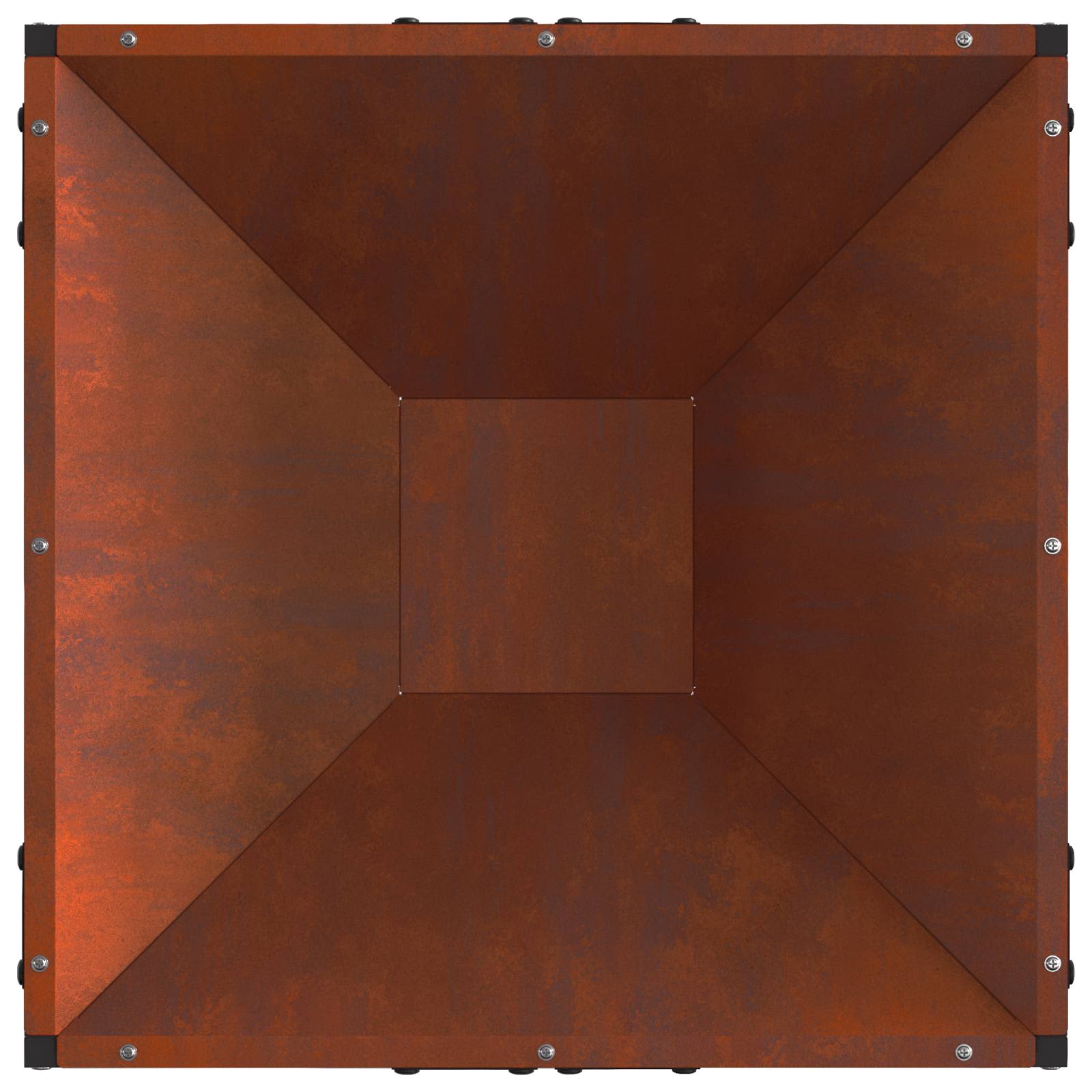Hoguera Marrón 50 x 50 x 35 cm Acero autopatinable