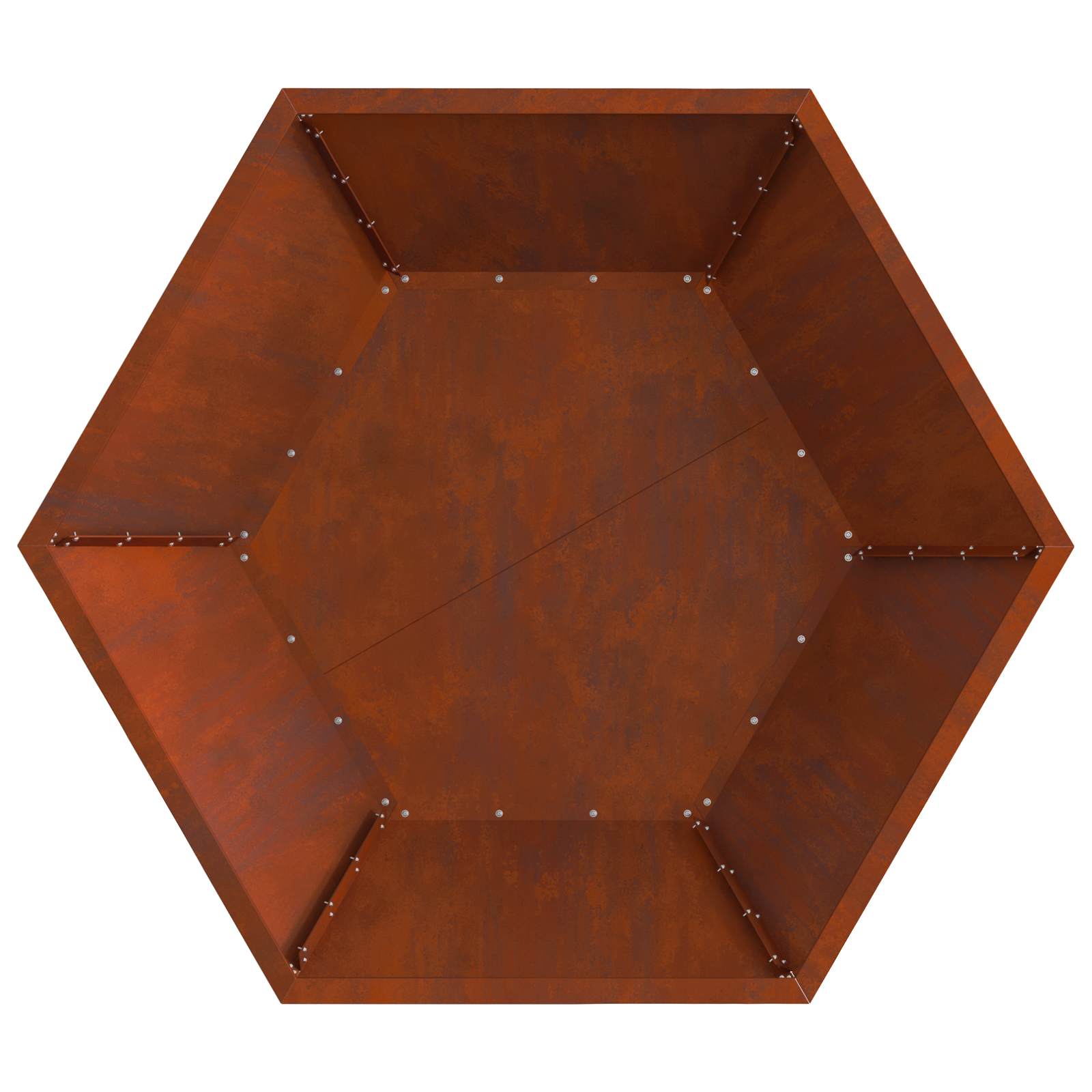 Hoguera Marrón 100 x 100 x 28 cm Acero autopatinable