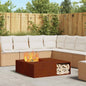 Fogueira Castanha 100 x 100 x 30 cm Aço Corten