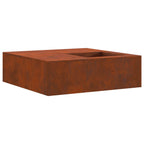 Hoguera Marrón 100 x 100 x 30 cm Acero autopatinable