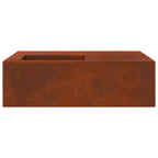 Hoguera Marrón 100 x 100 x 30 cm Acero autopatinable