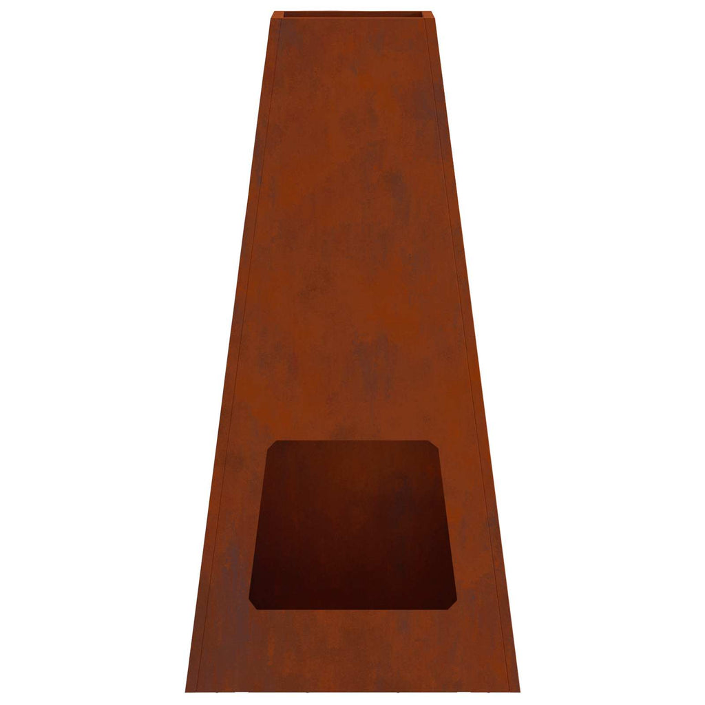 Hoguera Marrón 50 x 35 x 100 cm Acero autopatinable