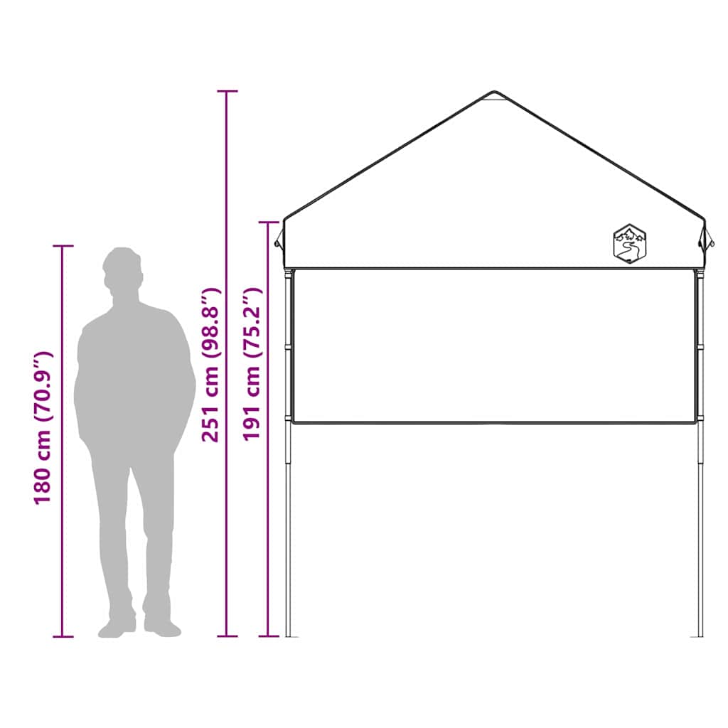 Carpa Dosel Manual Azul 194 x 194 x 251 cm tela