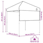Carpa Dosel Manual Azul 194 x 194 x 251 cm tela