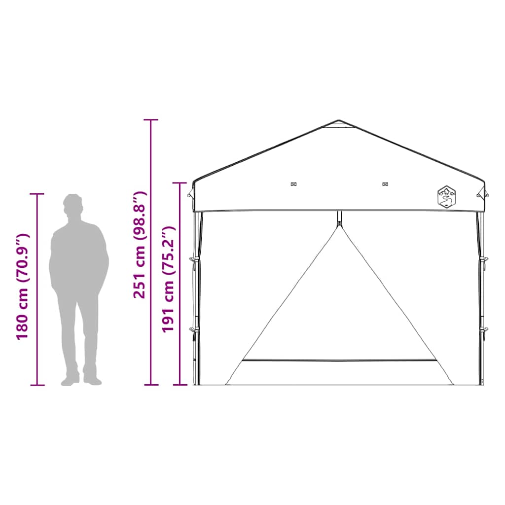 Carpa Dosel Manual Azul 290 x 290 x 251 cm tela