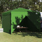 Blue Manual Canopy Tent 290 x 290 x 251 cm fabric