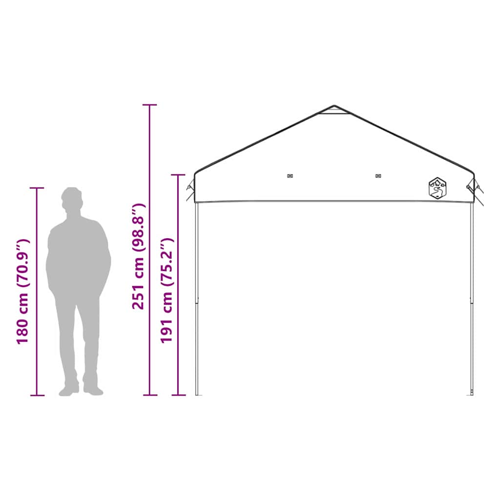 Carpa Dosel Manual Azul 290 x 290 x 251 cm tela