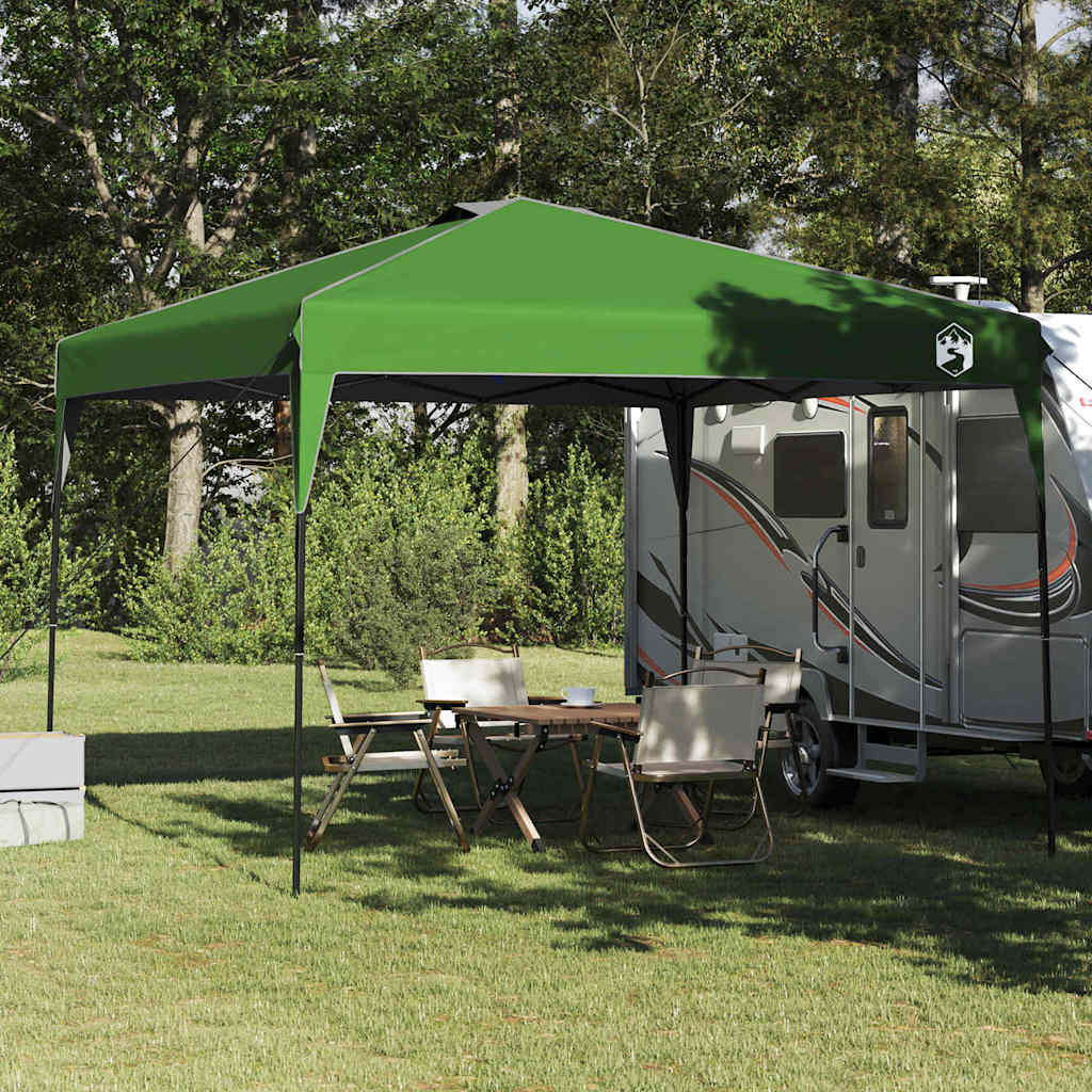 Blue Manual Canopy Tent 290 x 290 x 251 cm fabric