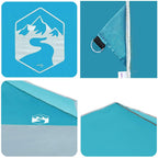 Carpa Dosel Manual Azul 395 x 395 x 251 cm tela