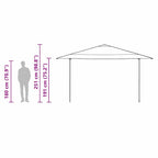 Carpa Dosel Manual Azul 395 x 395 x 251 cm tela