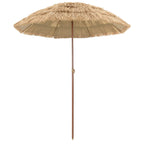 Parasol de playa Natural 160 x 160 x 196 cm Poliéster y Acero