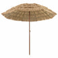 Parasol de playa Natural 160 x 160 x 196 cm Poliéster y Acero