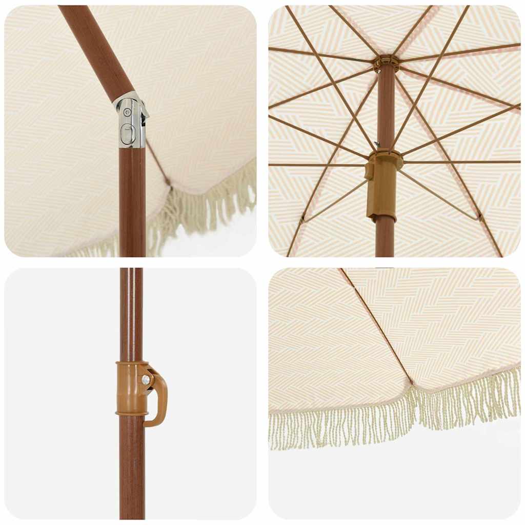 Parasol de playa Amarillo y 160 x 160 x 196 cm