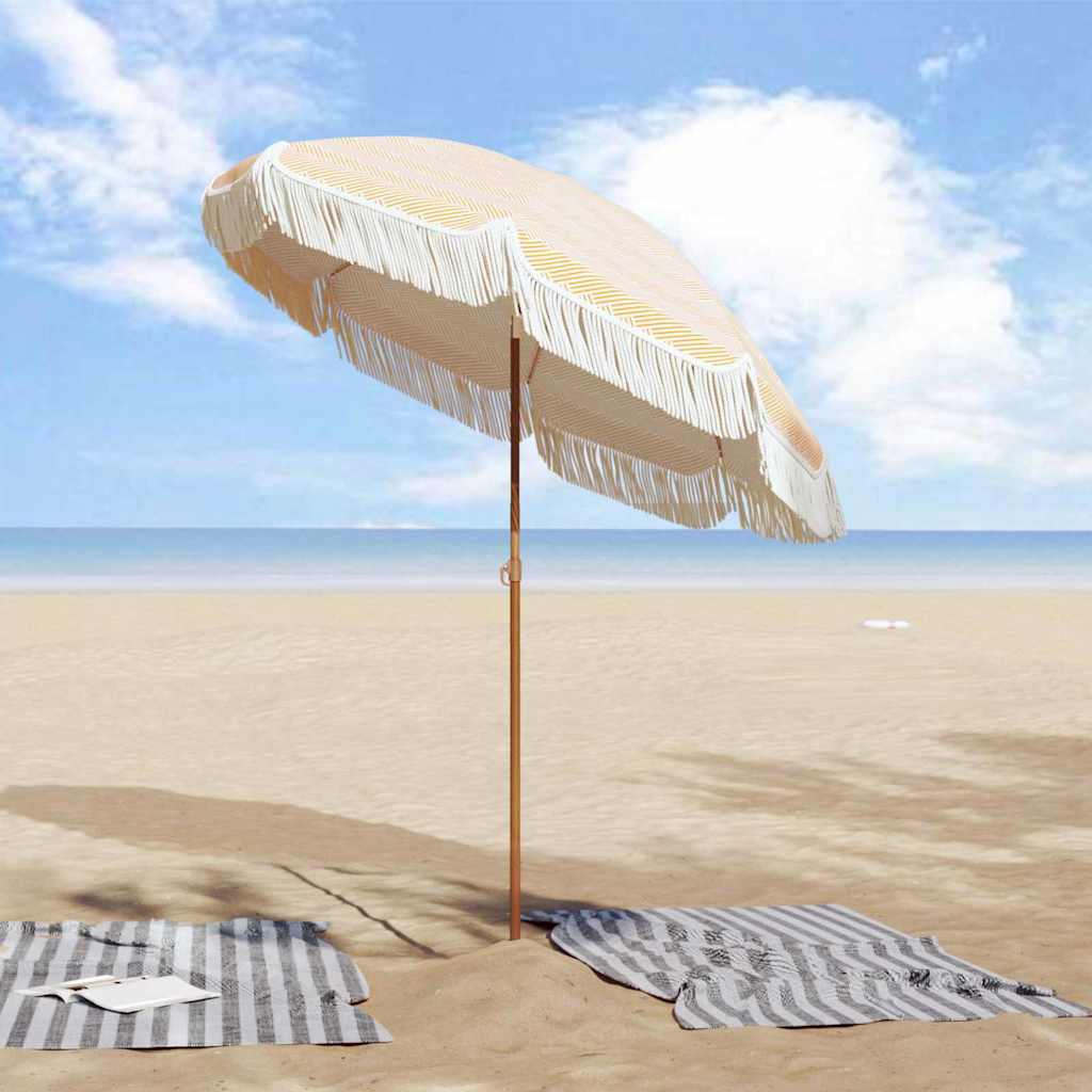 Parasol de playa Amarillo y 160 x 160 x 196 cm