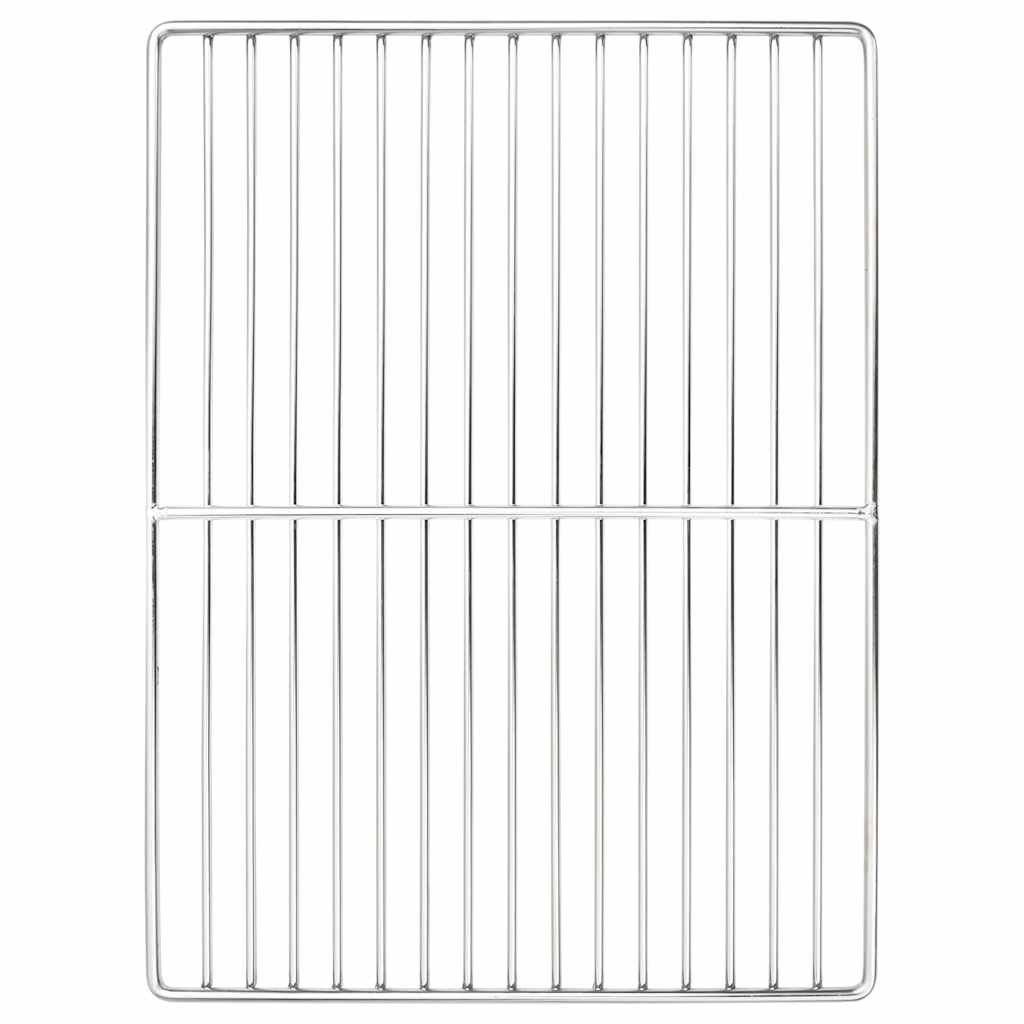 Rejilla de parrilla Plateado 40 x 30 cm Acero inoxidable