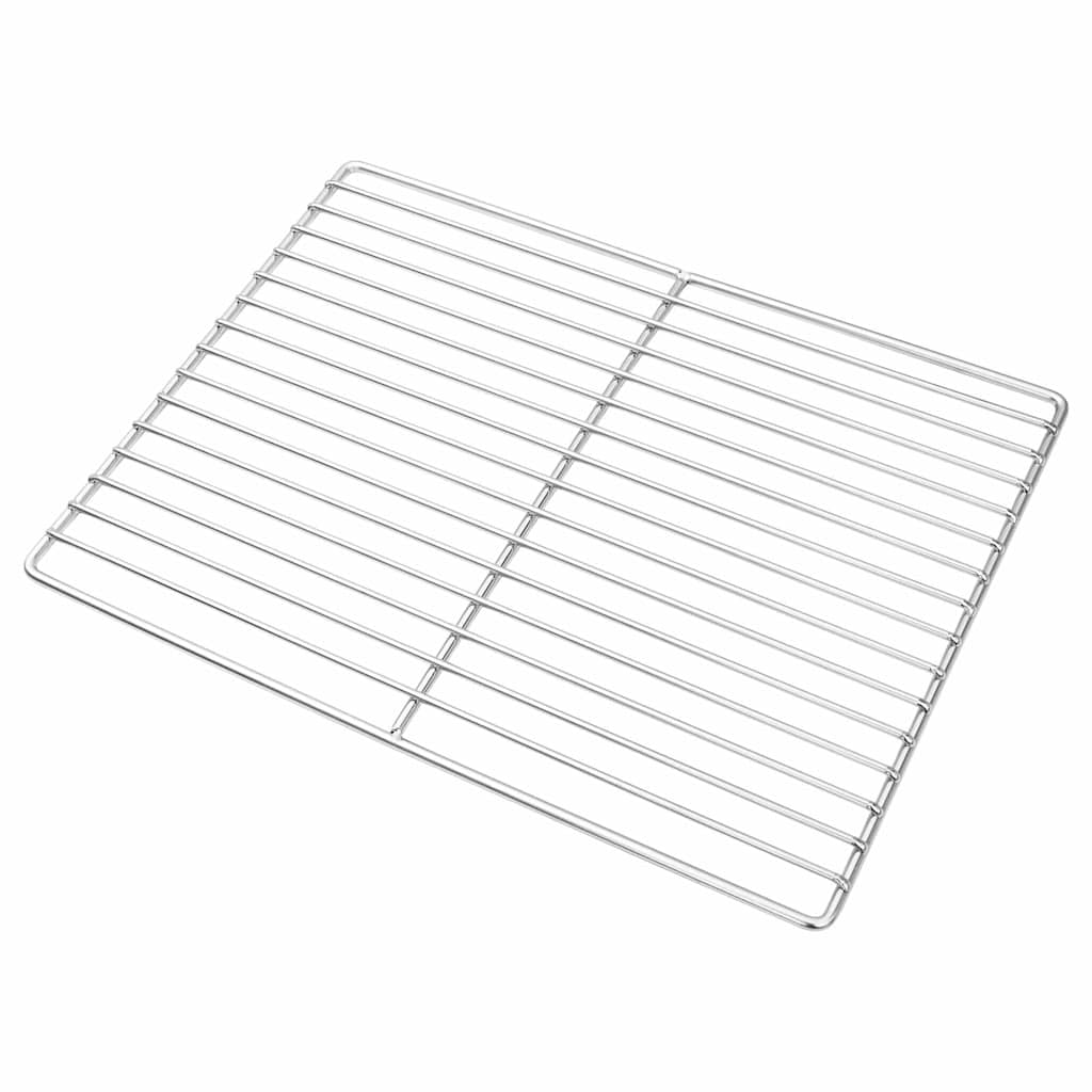 Rejilla de parrilla Plateado 40 x 30 cm Acero inoxidable