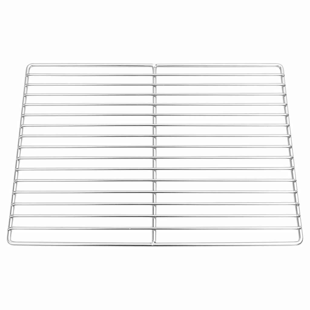 Rejilla de parrilla Plateado 40 x 30 cm Acero inoxidable