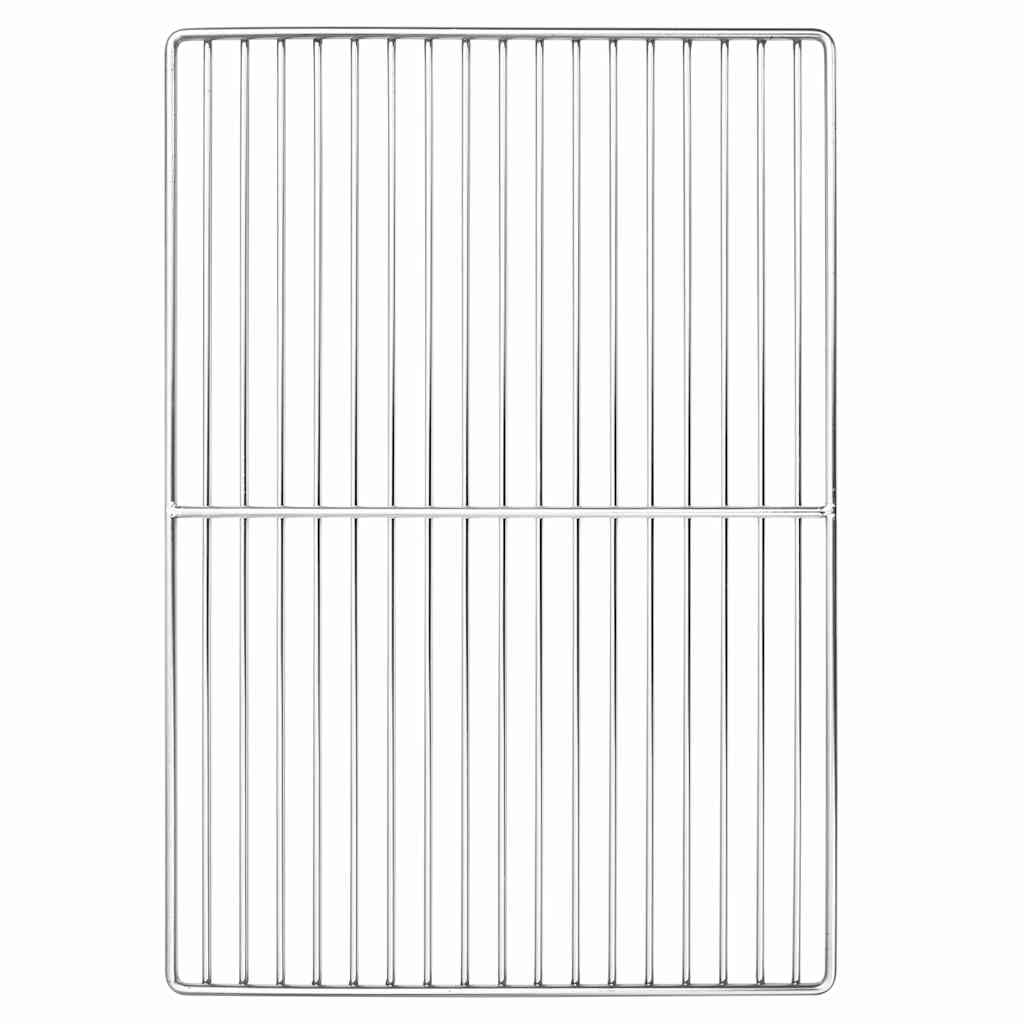 Rejilla de parrilla Plateado 40 x 30 cm Acero inoxidable
