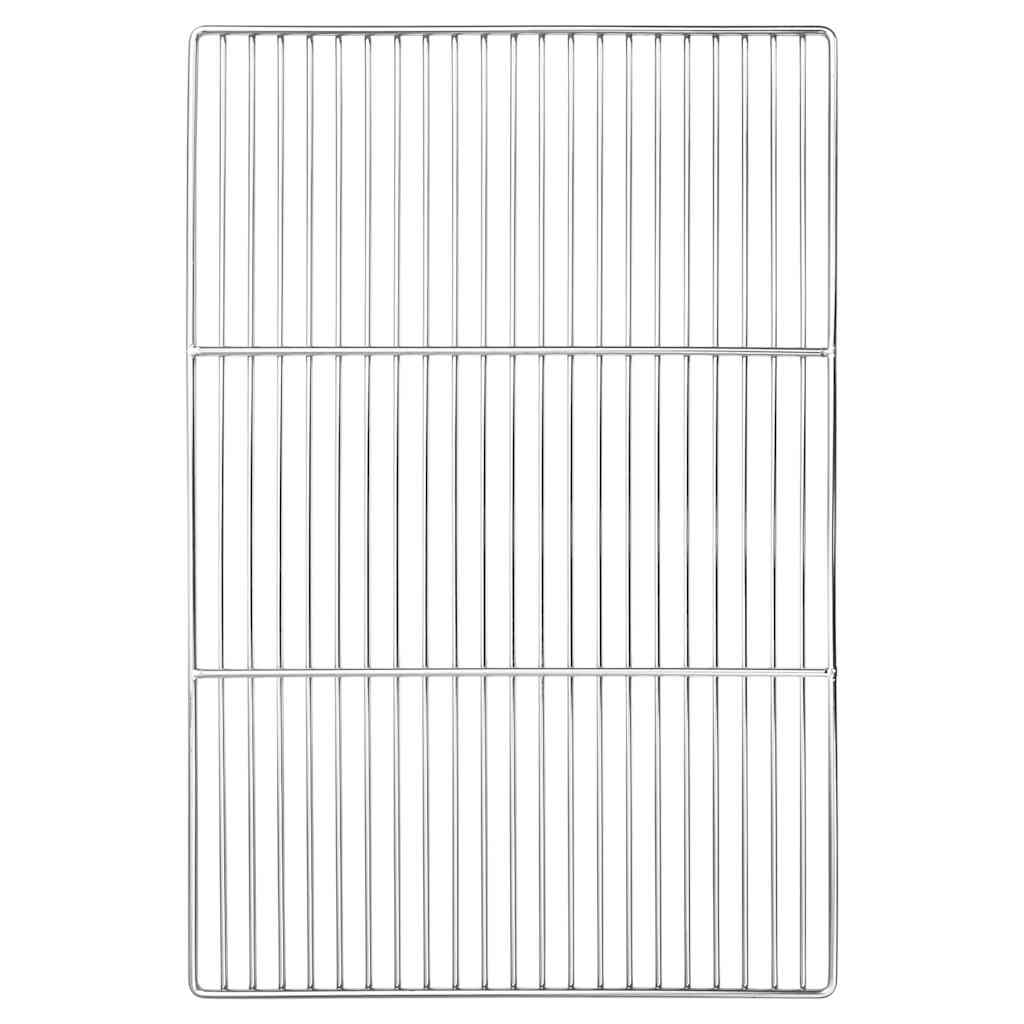 Rejilla de parrilla Plateado 40 x 30 cm Acero inoxidable