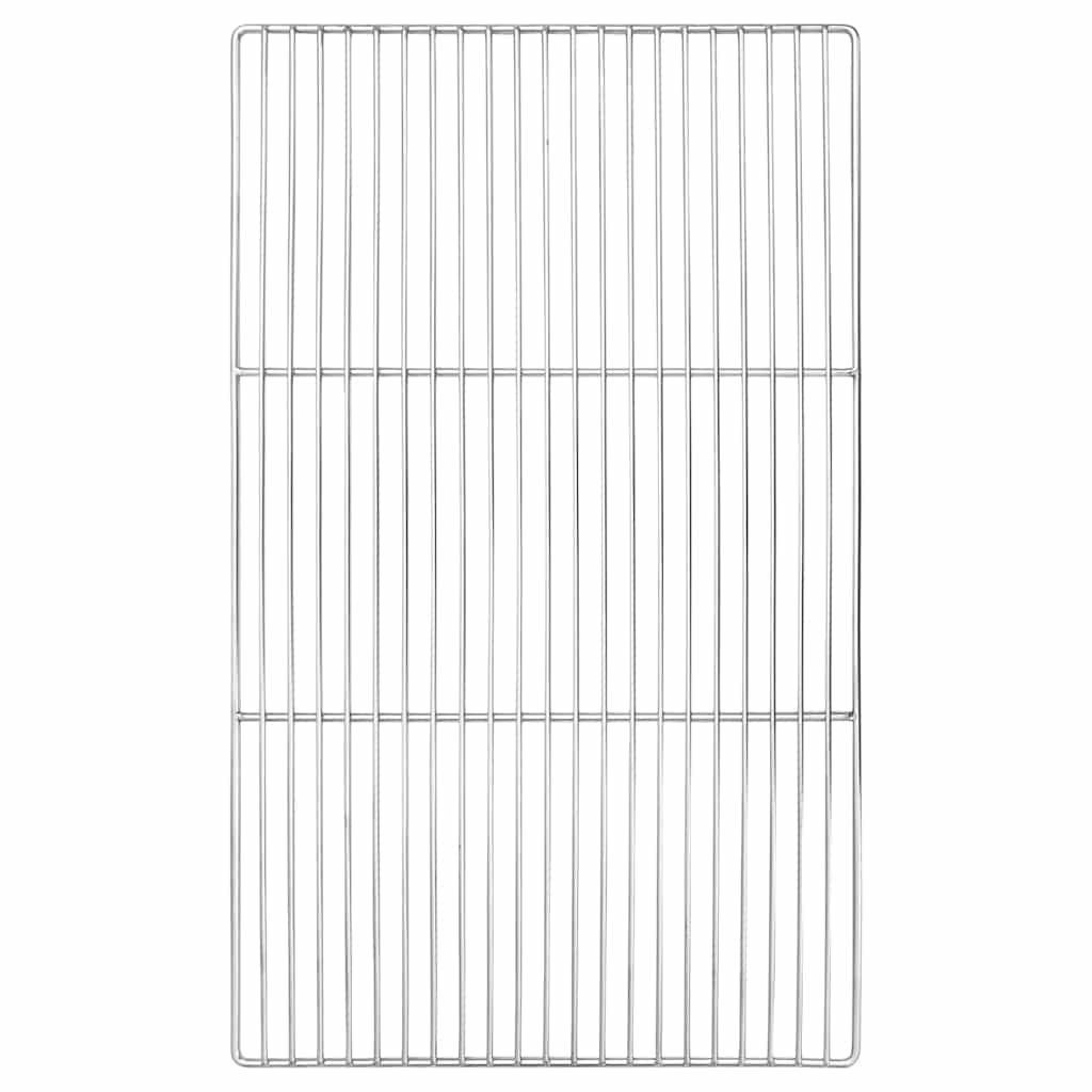 Rejilla de parrilla Plateado 40 x 30 cm Acero inoxidable