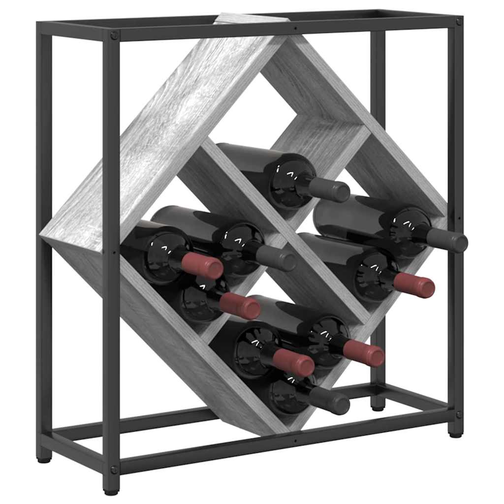Estante de Vino Gris Sonoma 51 x 18 x 52,5 cm