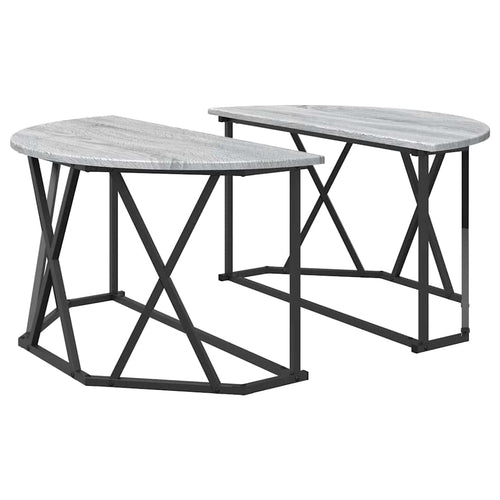 Mesa de Café Gris Sonoma 80 x 80 x 42 cm