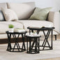 Mesa Lateral Nido 3 pcs Gris Sonoma