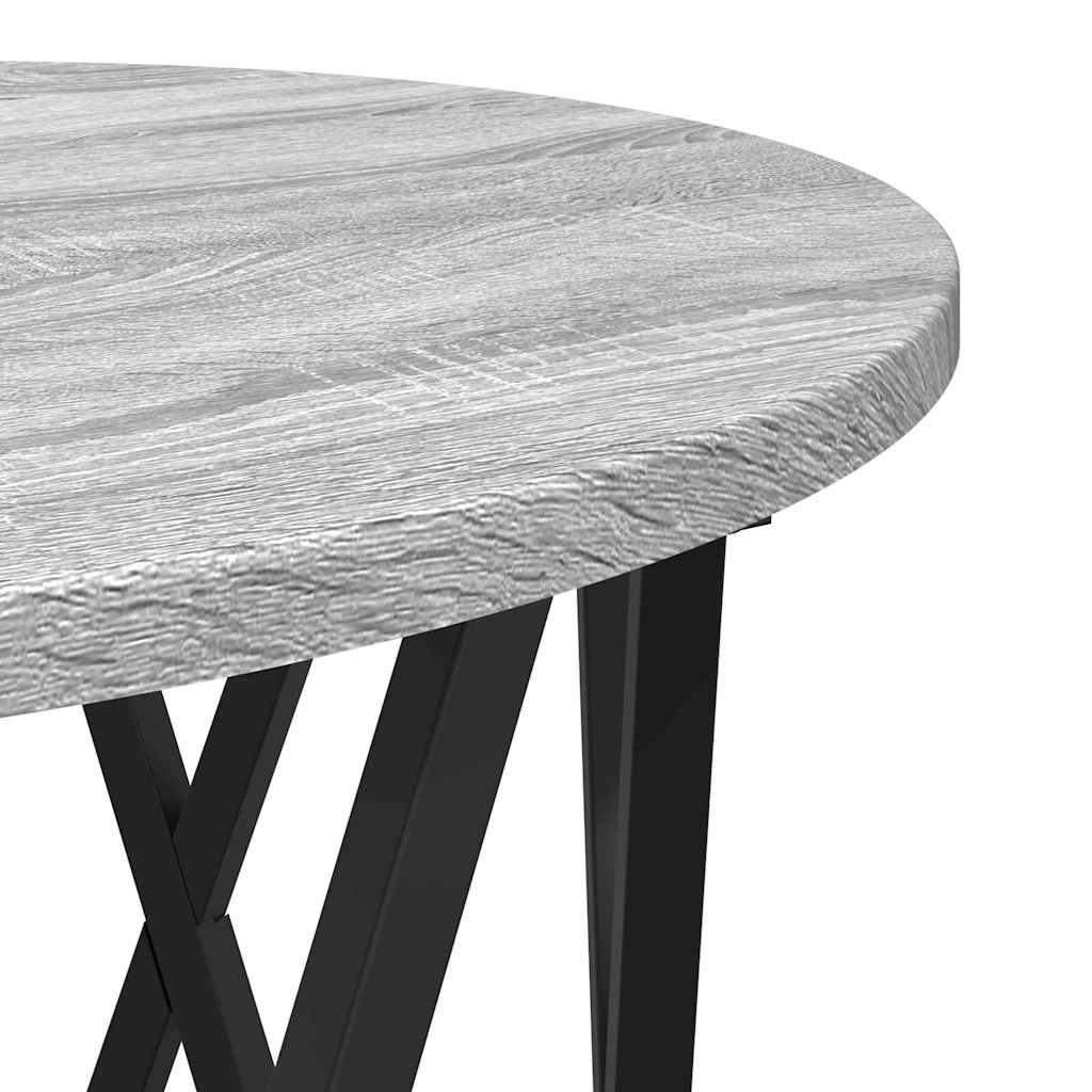 Mesa Lateral Nido 3 pcs Gris Sonoma