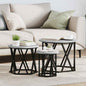 Mesa Lateral Nido 3 pcs Gris Sonoma