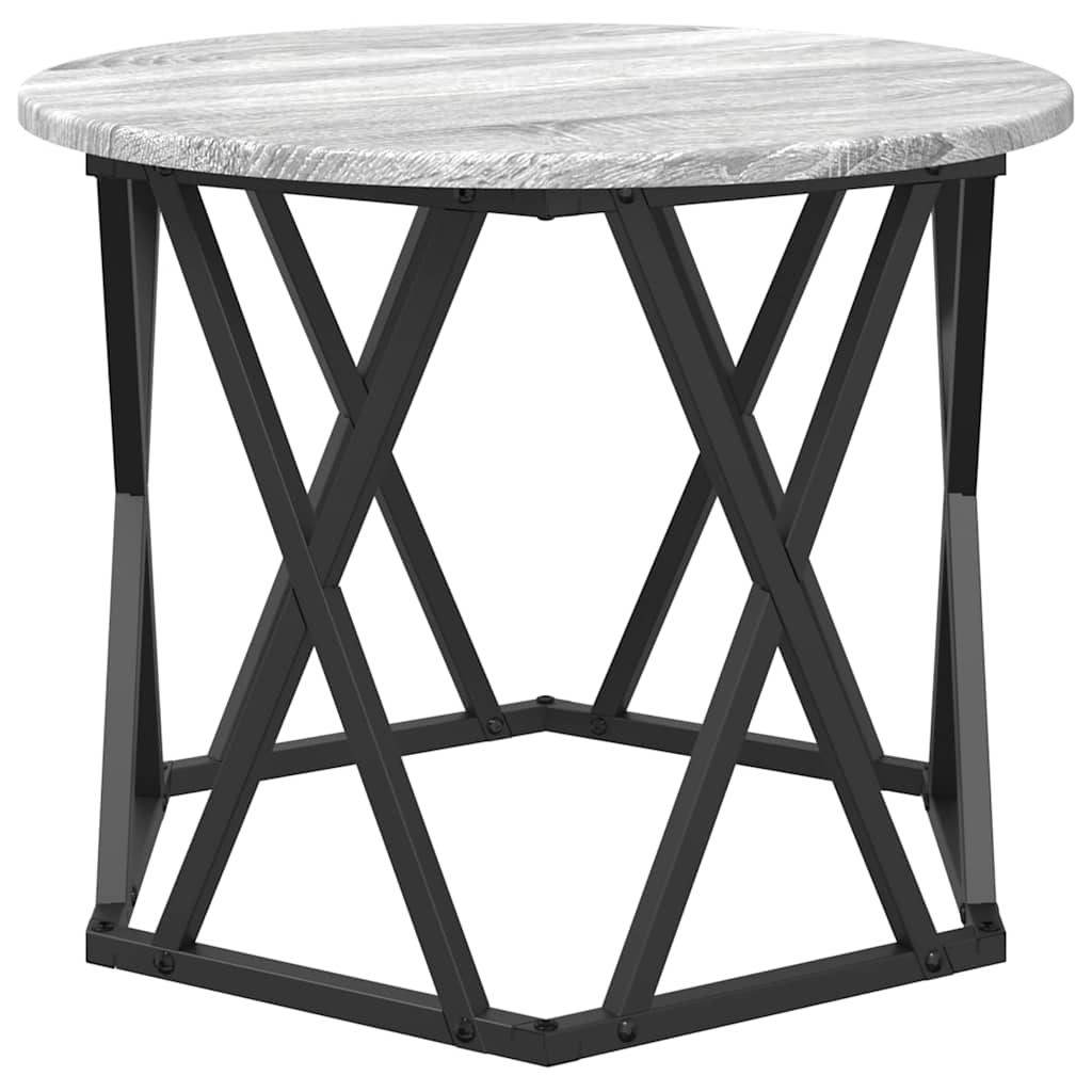 Mesa Lateral Nido 3 pcs Gris Sonoma