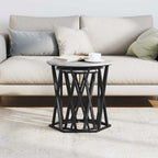 Mesa de Café 2 pcs Gris Sonoma Madera Ingenierizada y Acero