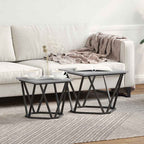 Conjunto de mesas auxiliares 2 pcs Gris Sonoma