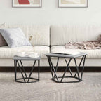 Conjunto de mesas auxiliares 2 pcs Gris Sonoma