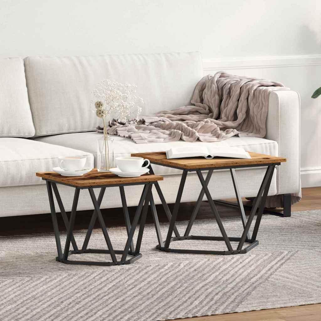 Set of 2 Sonoma Grey End Tables