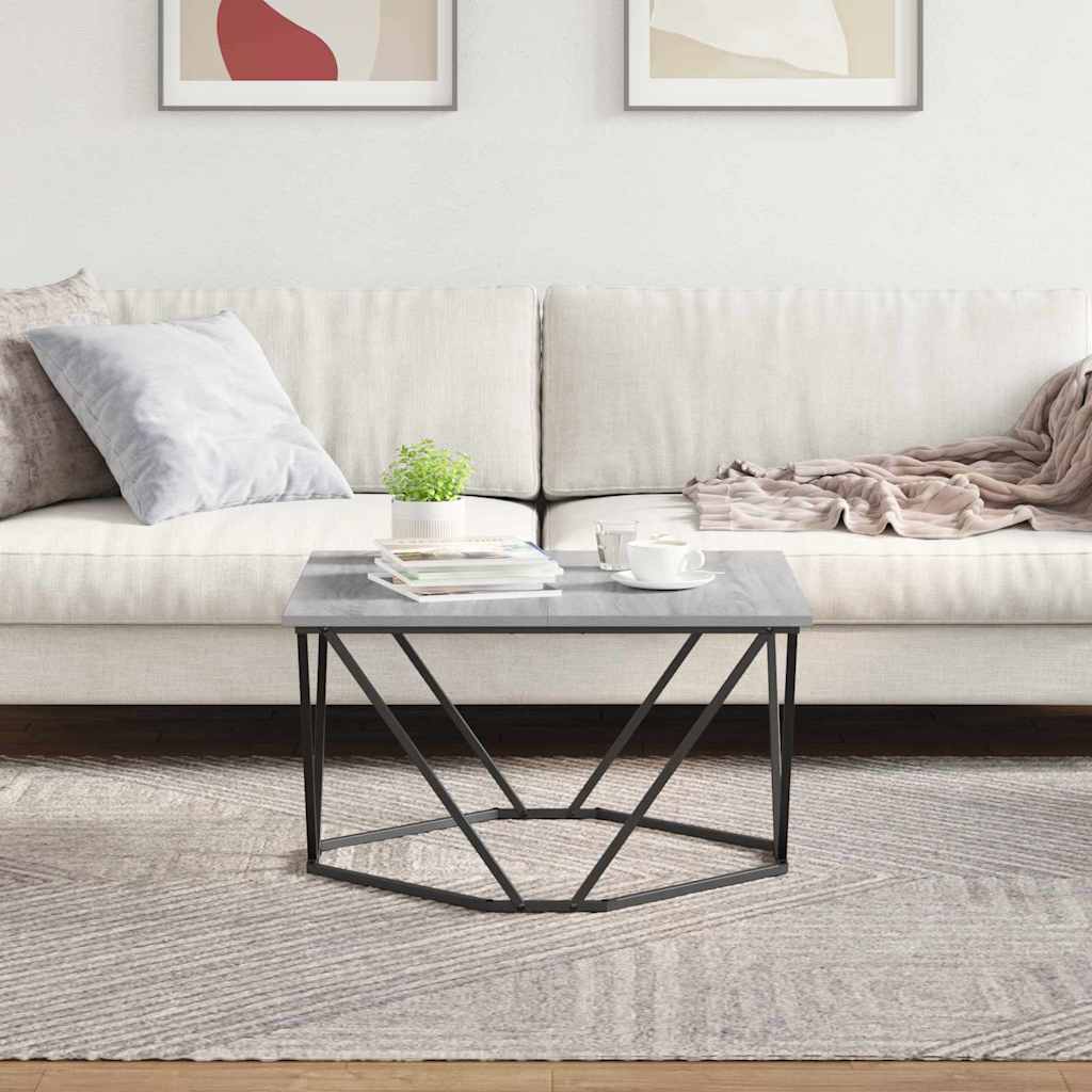 Mesa de Café Gris Sonoma 80 x 80 x 45 cm