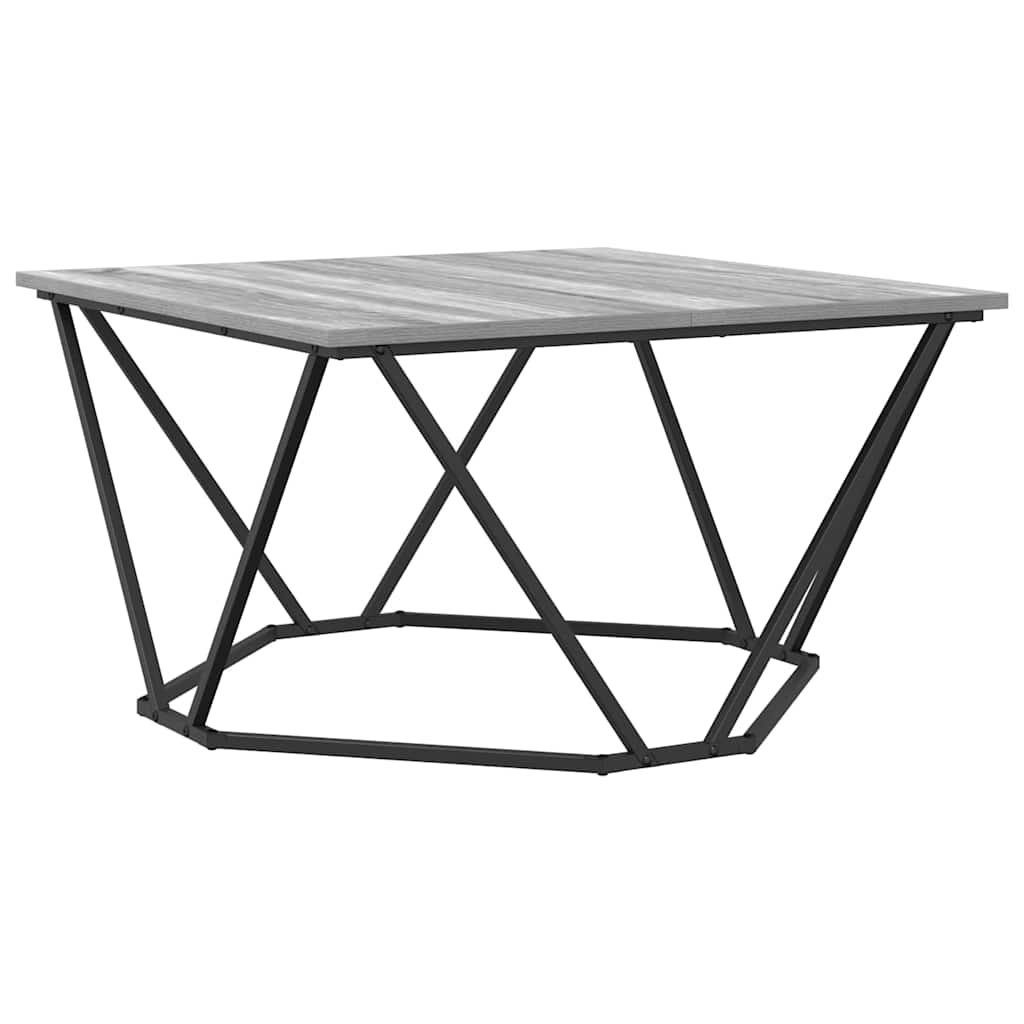 Mesa de Café Gris Sonoma 80 x 80 x 45 cm